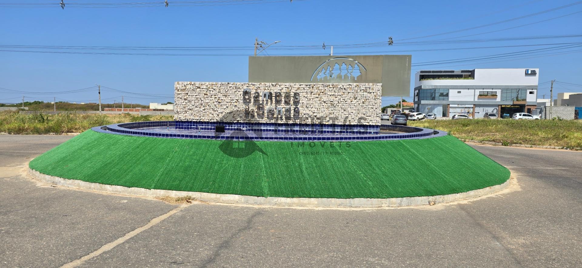 Rotatória da entrada do campos do conde