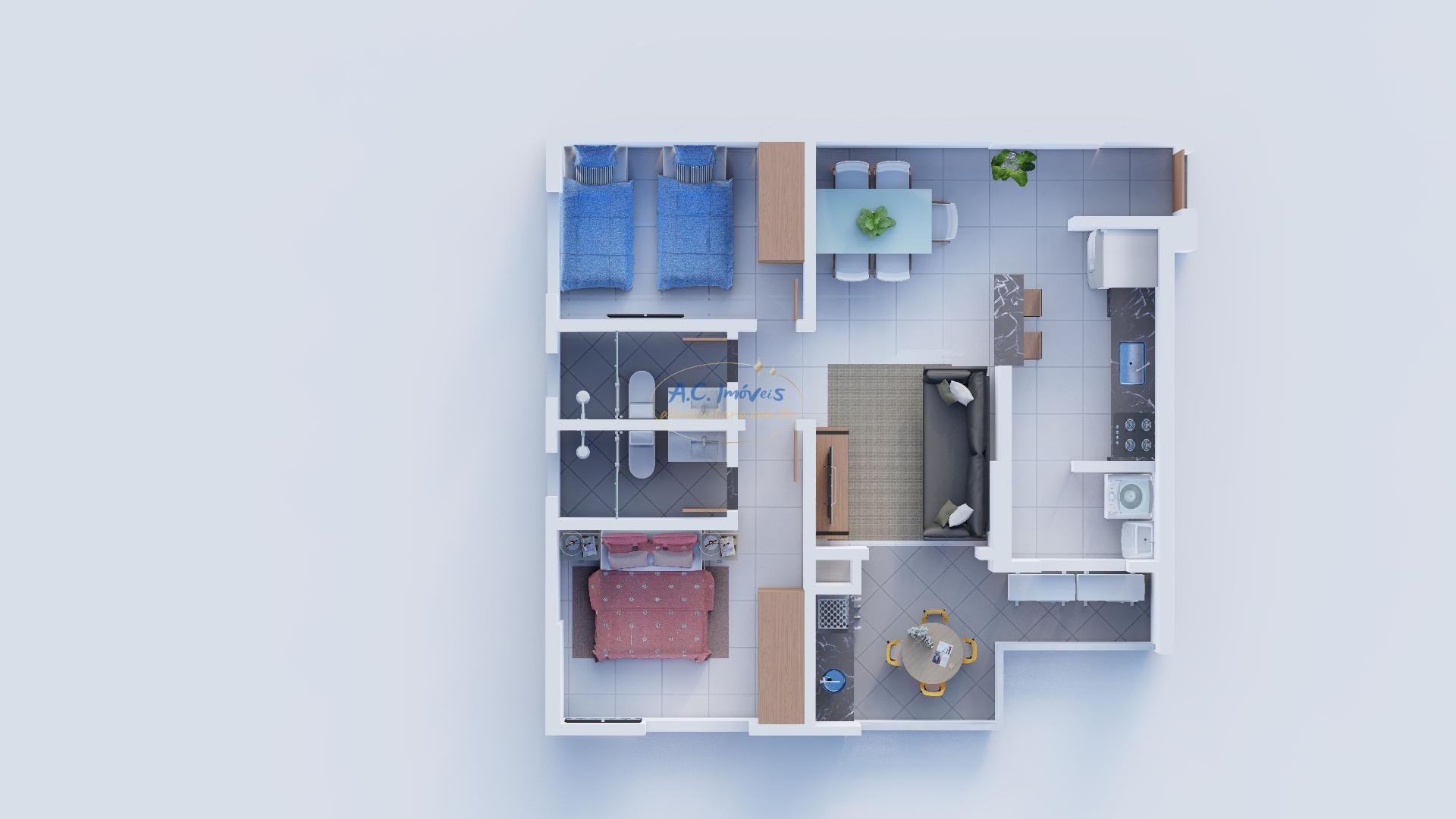Apartamento à venda com 1 quarto, 1 suíte, 1 vaga e 52m² no Guilhermina, Praia Grande (SP) — foto 21 de 23