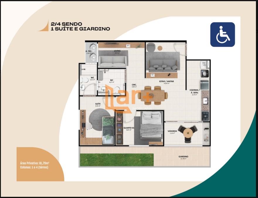 Apartamento à venda com 2 quartos, 1 suíte, 1 vaga e 81m² no Jabotiana, Aracaju (SE) — foto 25 de 26