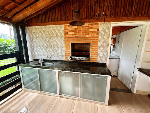 Área gourmet do quiosque