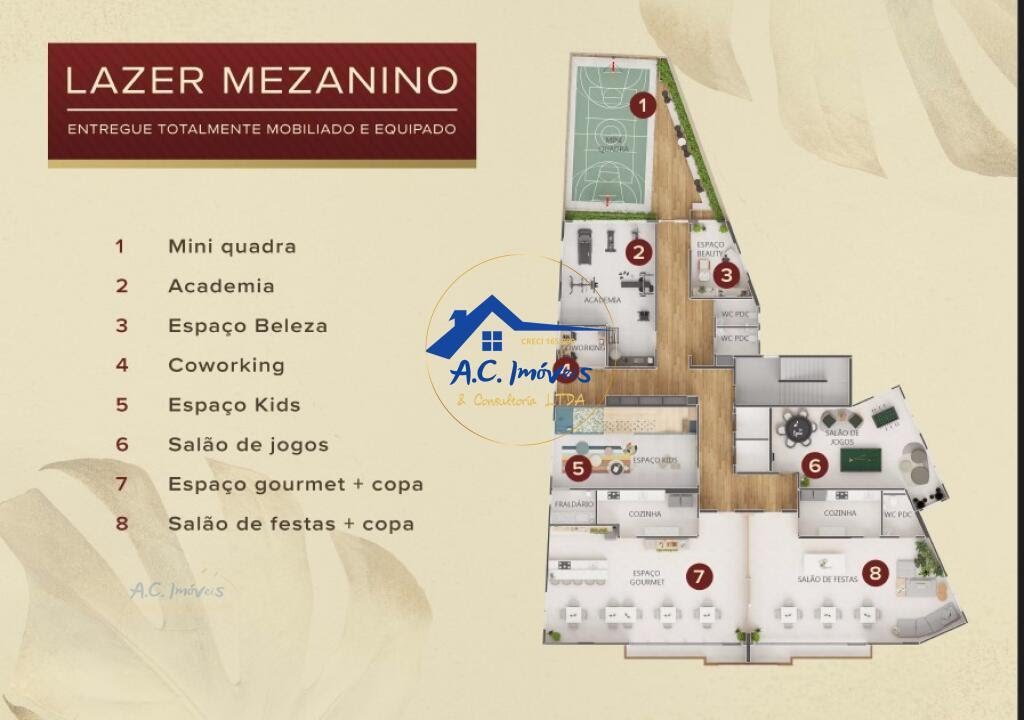 Apartamento à venda com 1 quarto, 1 suíte, 1 vaga e 51m² no Vila Caiçara, Praia Grande (SP) — foto 4 de 11