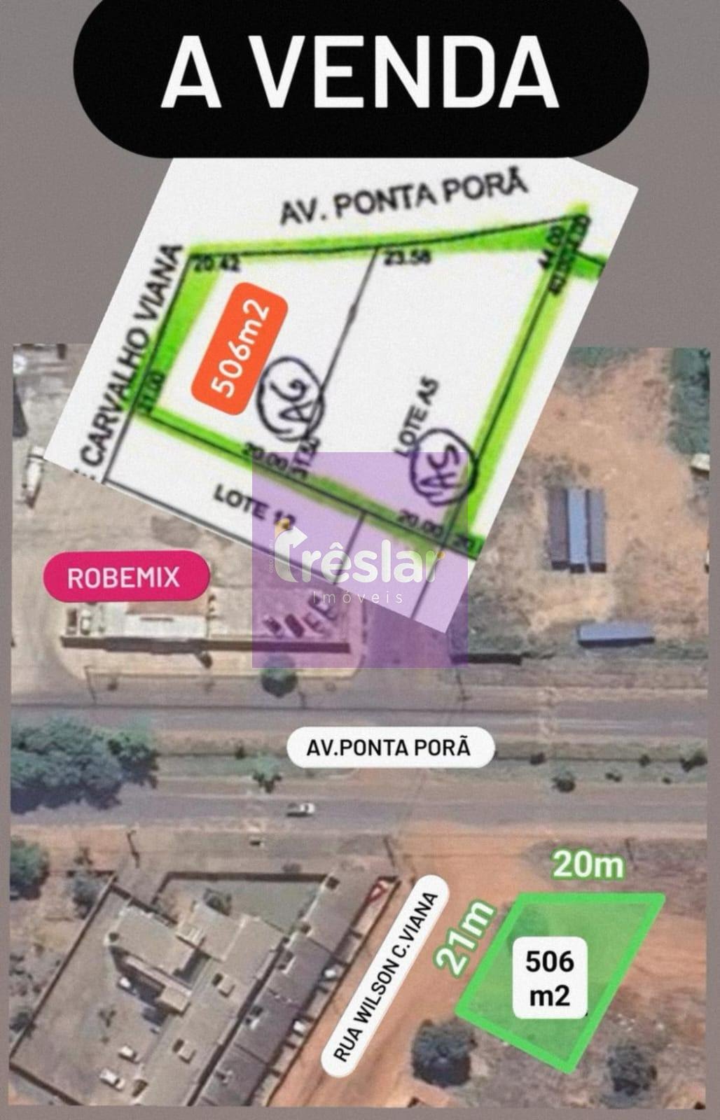 Terreno à venda com 506m² de terreno no Jardim Alvorada, Três Lagoas — foto principal
