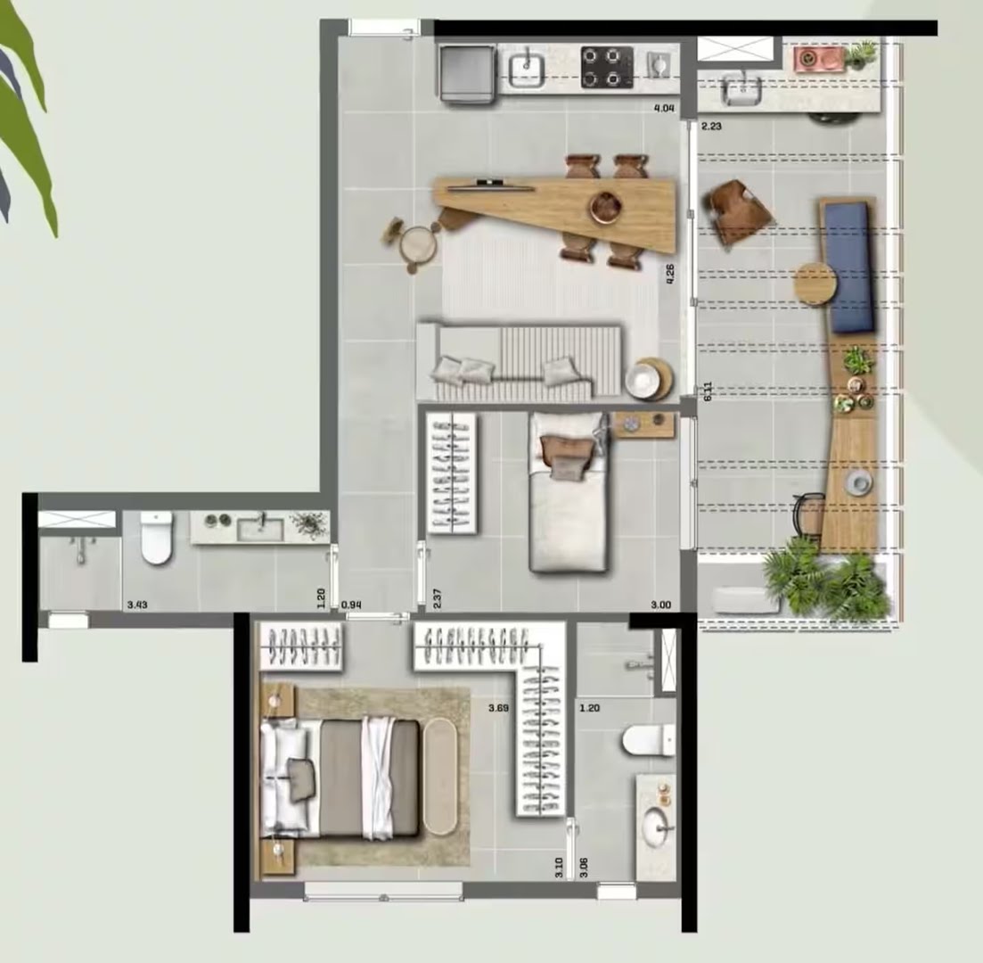 Apartamento para alugar com 2 quartos, 2 banheiros, 1 vaga e 70m² no Pinheiros, São Paulo (SP) — foto 26 de 30