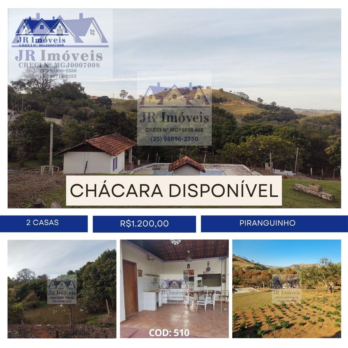 Rural para alugar com 18000m² de terreno no Mato Dentro de Baixo, Piranguinho — foto principal