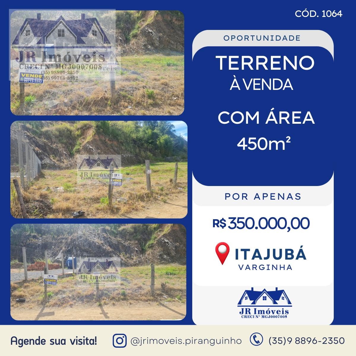 Terreno à venda com 450m² de terreno no Varginha, Itajubá — foto principal