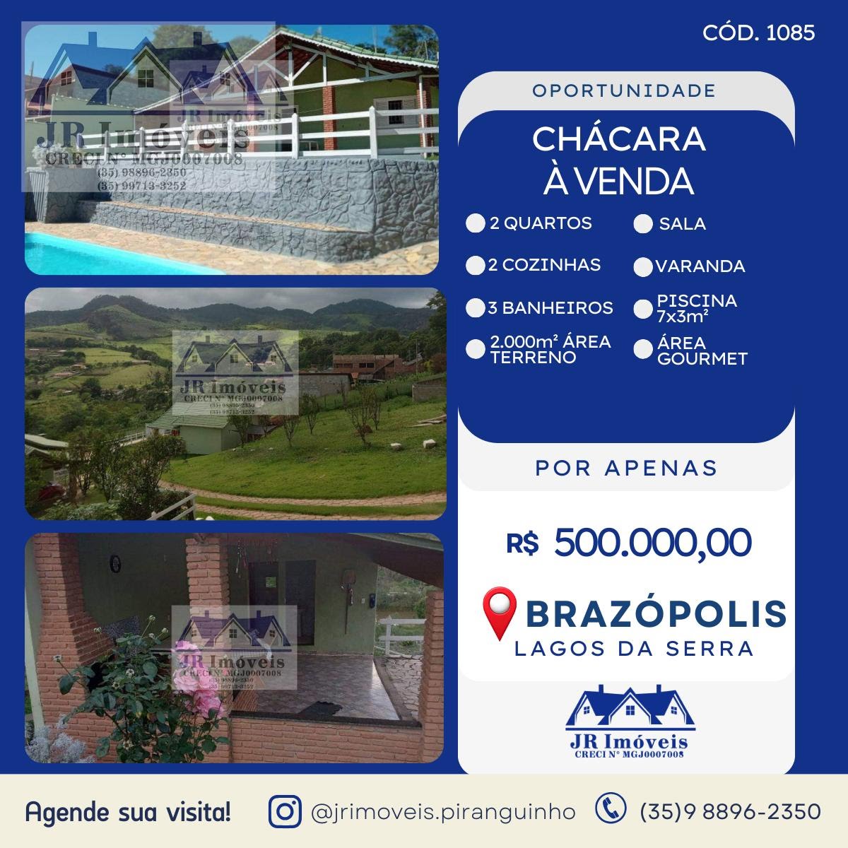 Rural à venda com 2000m² de terreno no Serra dos Toledos, Brazópolis — foto principal