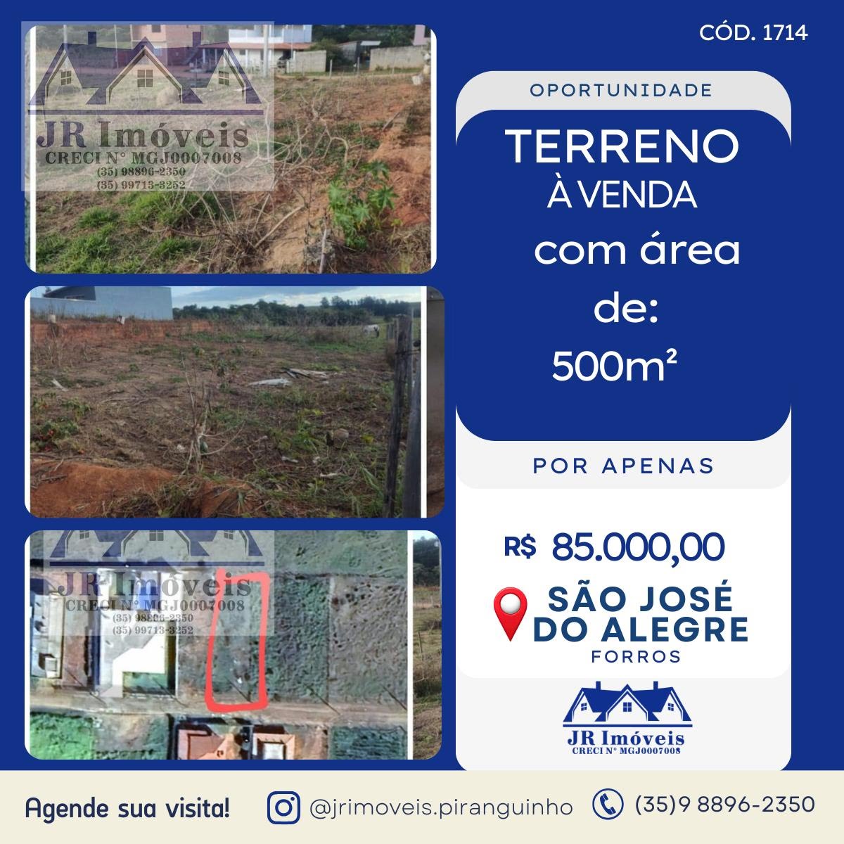 Terreno à venda no Forros, São José do Alegre — foto principal