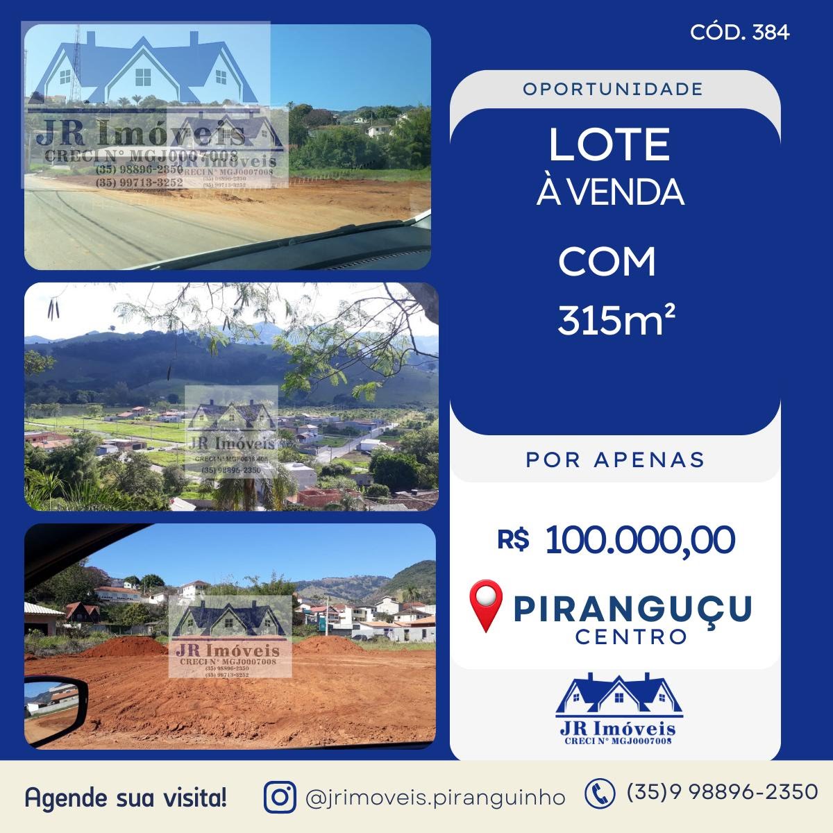 Terreno à venda com 315m² de terreno no Centro, Piranguçu — foto principal