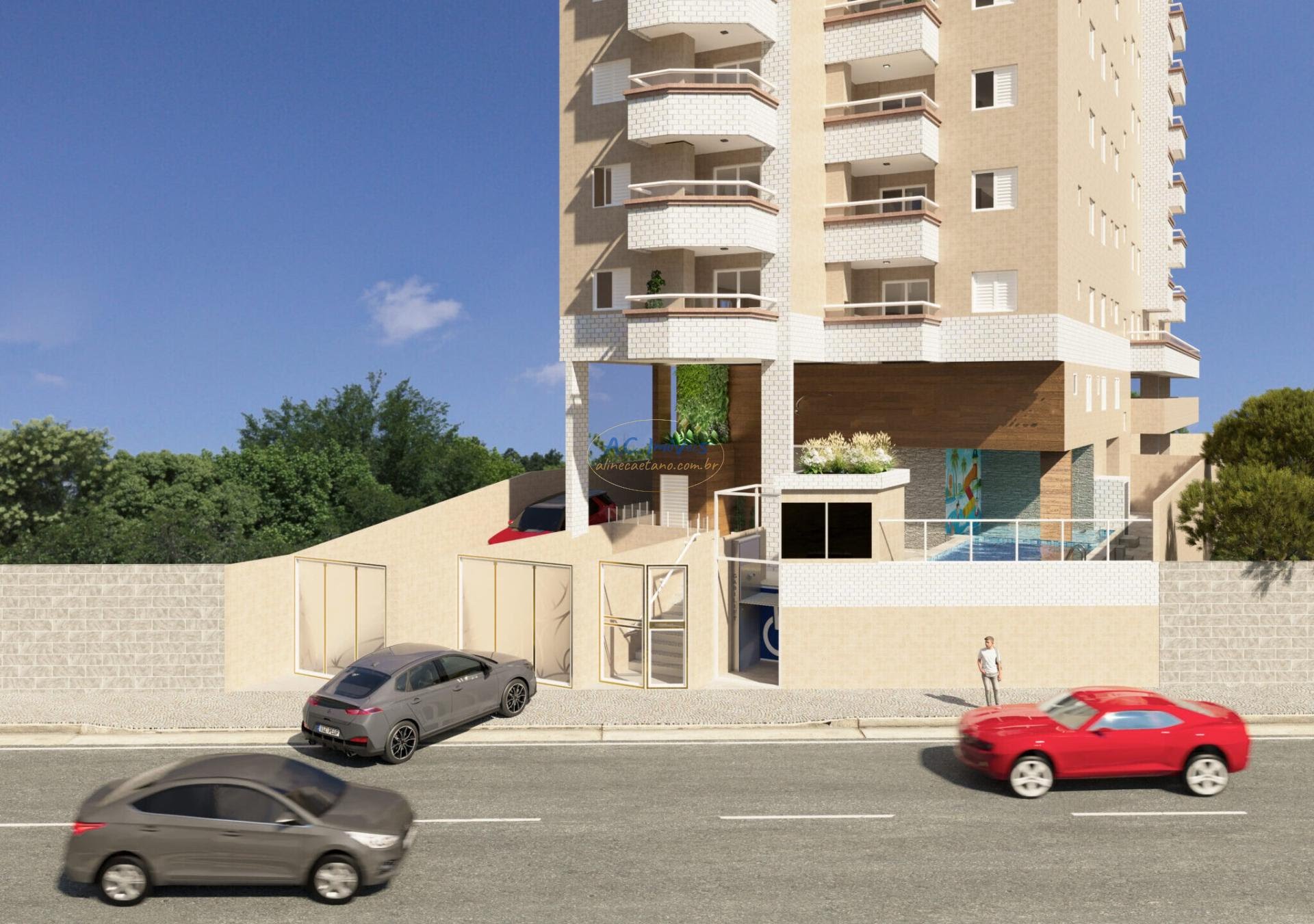 Apartamento à venda com 2 quartos, 1 banheiro, 1 vaga e 57m² no Nova Mirim, Praia Grande — foto principal