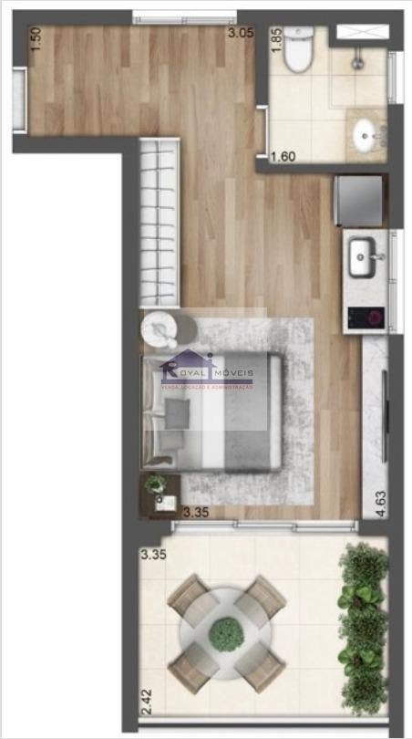 Studio à venda com 1 quarto, 1 banheiro e 36m² no Sacomã, São Paulo — foto principal