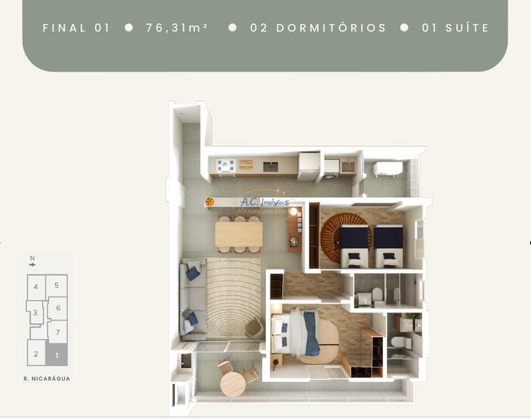 Apartamento à venda com 2 quartos, 1 suíte, 1 vaga e 56m² no Guilhermina, Praia Grande (SP) — foto 15 de 28