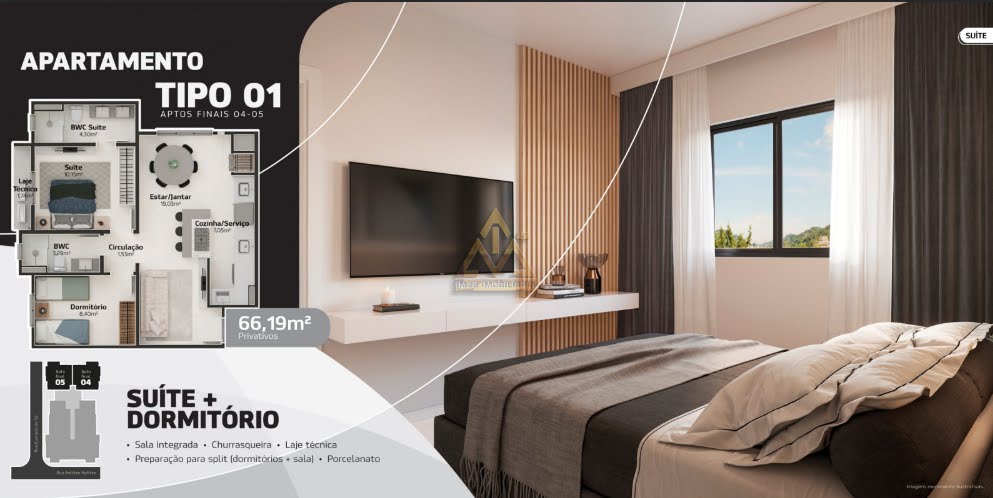 Apartamento à venda com 2 quartos, 1 suíte e 66m² no Água Verde, Blumenau (SC) — foto 15 de 15