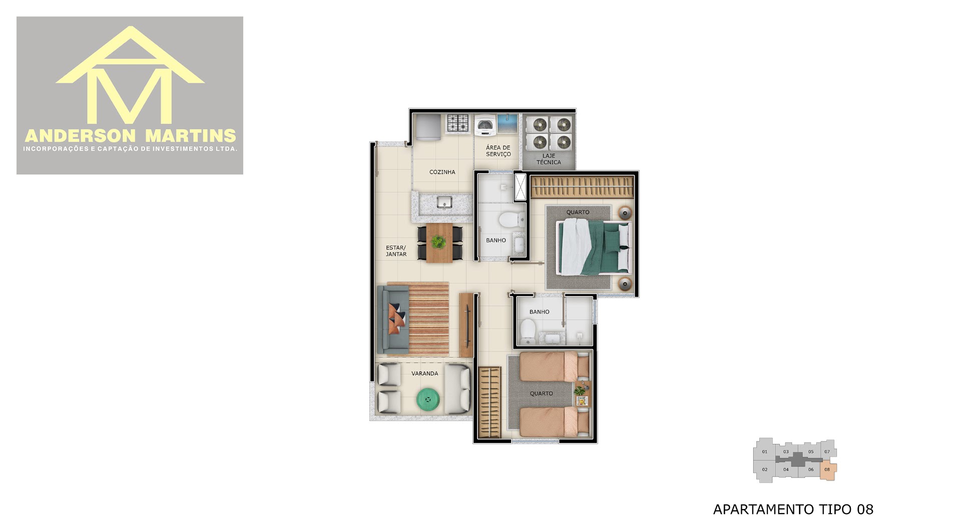 Apartamento, 2 quartos, 51 m² - Foto 8