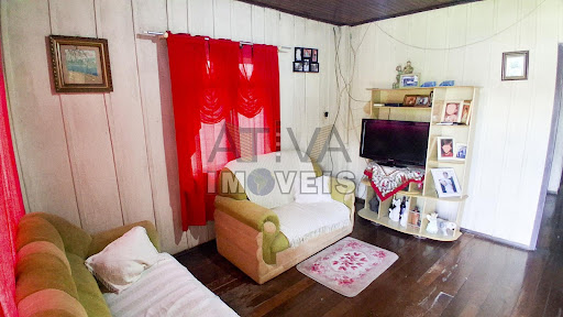 Sala estar social parte madeira