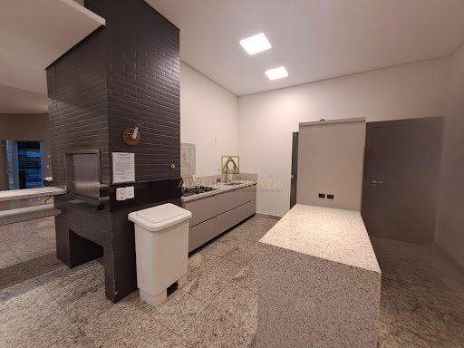 Área gourmet salão de festas do Edificio