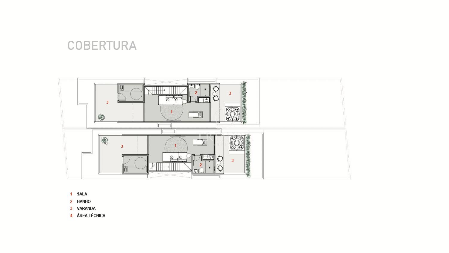 Interlagos de Itaúna - Planta Terceiro Pavimento - Trinità Imobiliária