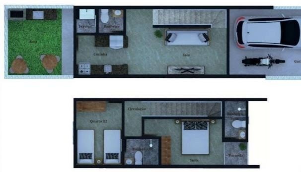 Casa, 2 quartos, 65 m² - Foto 4