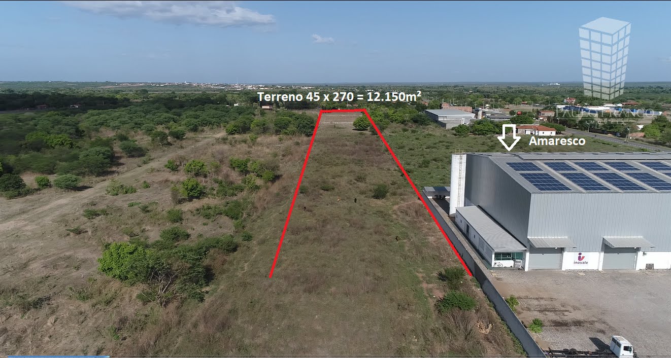 TERRENO COM ATERRO PERTO DA AMARESCO EXTREMANDO COM WANDERLEI 45x270 = 12.150m²