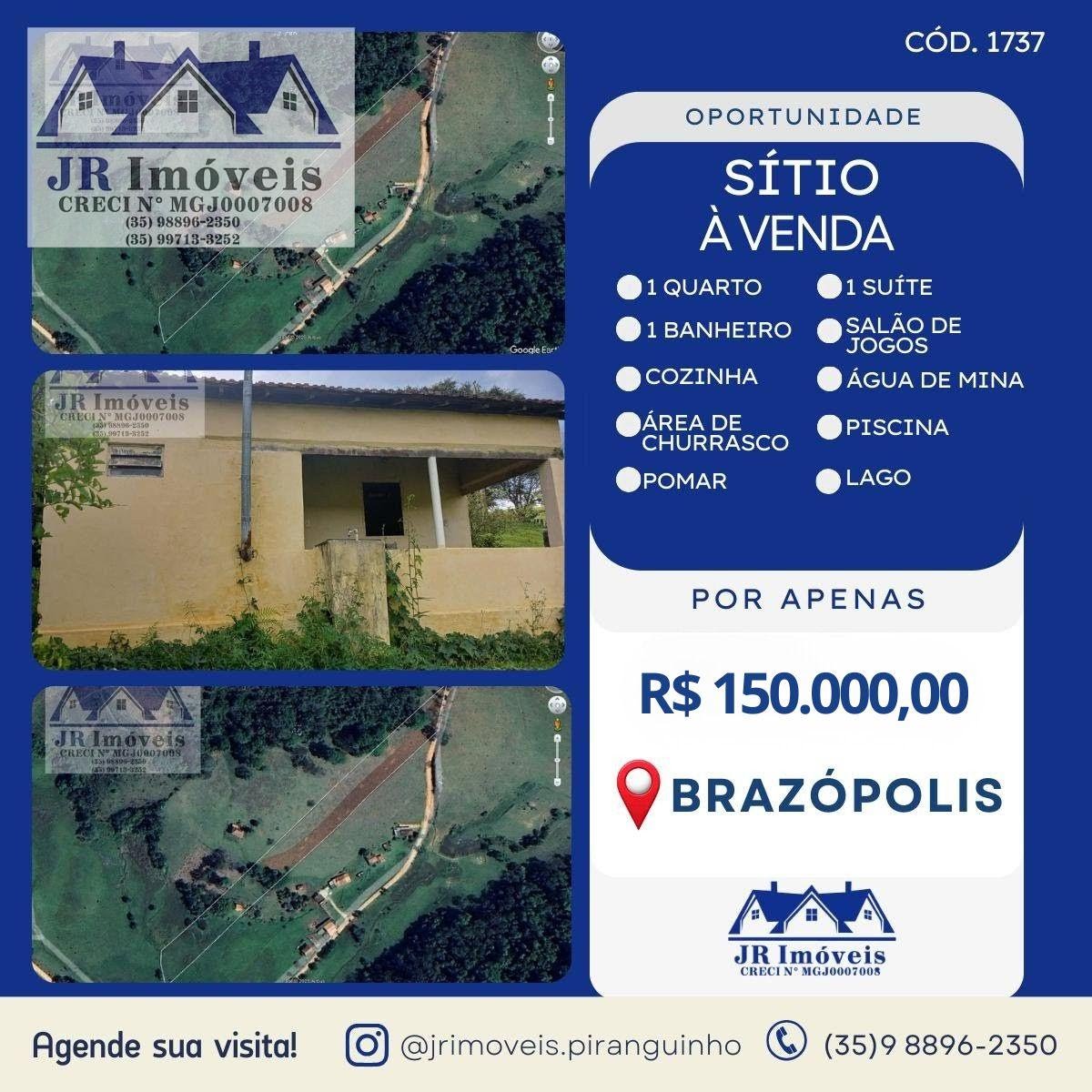 Rural à venda com 12000m² de terreno no Brasopolis, Brazópolis — foto principal