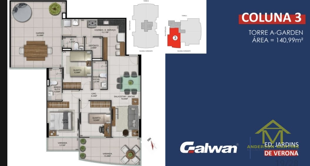 Apartamento à venda com 3 quartos, 2 banheiros, 2 vagas e 121m² no Itapuã, Vila Velha (ES) — foto 16 de 20