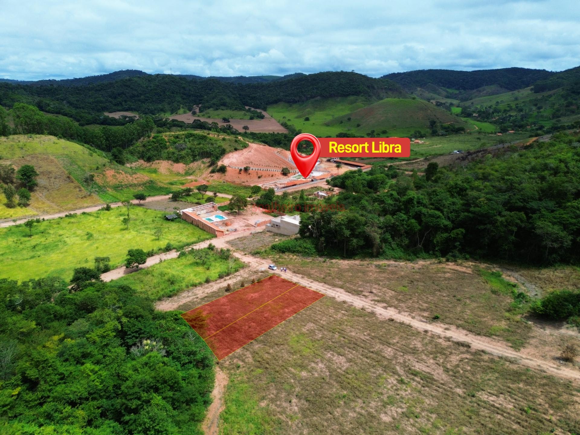 Localização das chácaras