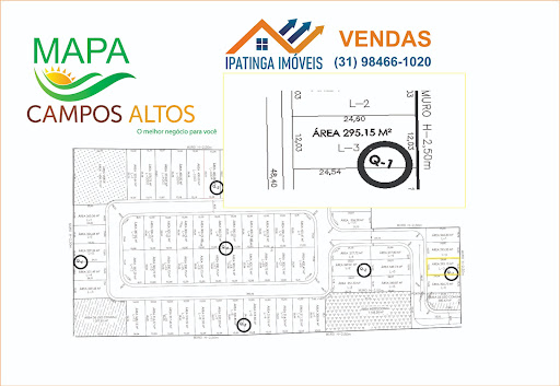 Lote no Condomínio no Campos Altos em Santana do Paraíso