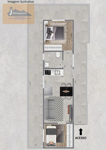 Apartamento à Venda em Vila Gustavo SP | 1 Dormitório por R$235mil