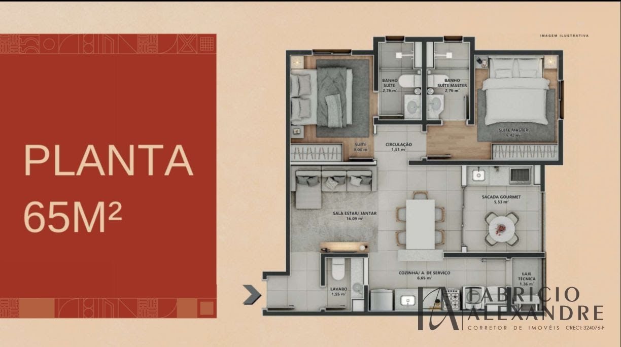 Apartamento à venda com 2 quartos, 1 suíte, 1 vaga e 65m² no Bom Jardim, São José do Rio Preto (SP) — foto 16 de 16