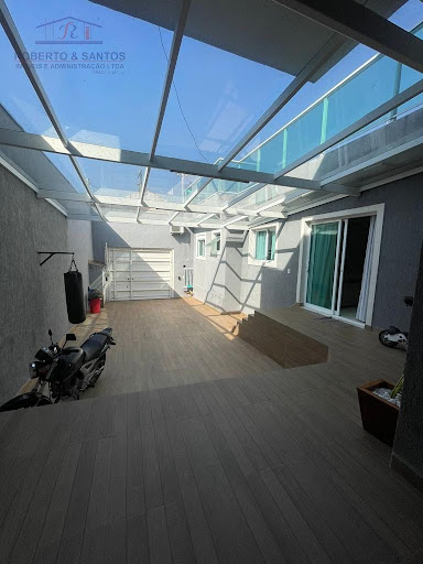 Vista da garagem