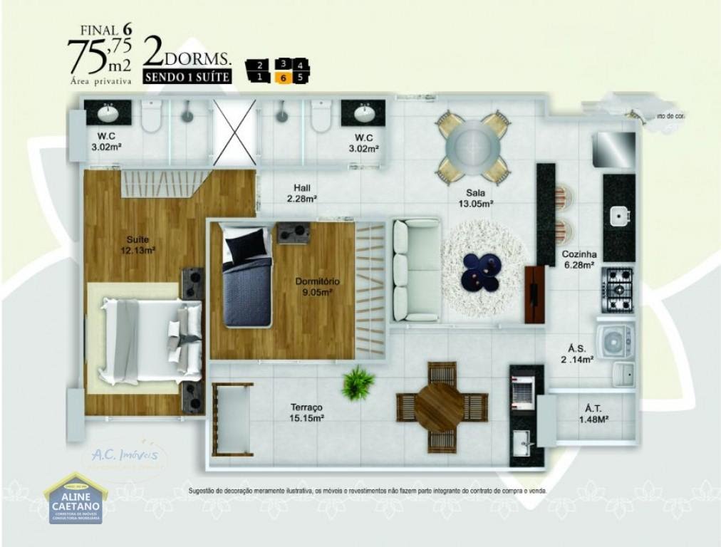 Apartamento à venda com 2 quartos, 1 suíte, 2 vagas e 76m² no Guilhermina, Praia Grande (SP) — foto 26 de 30