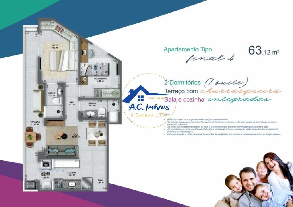 Apartamento à venda com 1 quarto, 1 banheiro, 1 vaga e 41m² no Guilhermina, Praia Grande (SP) — foto 17 de 17
